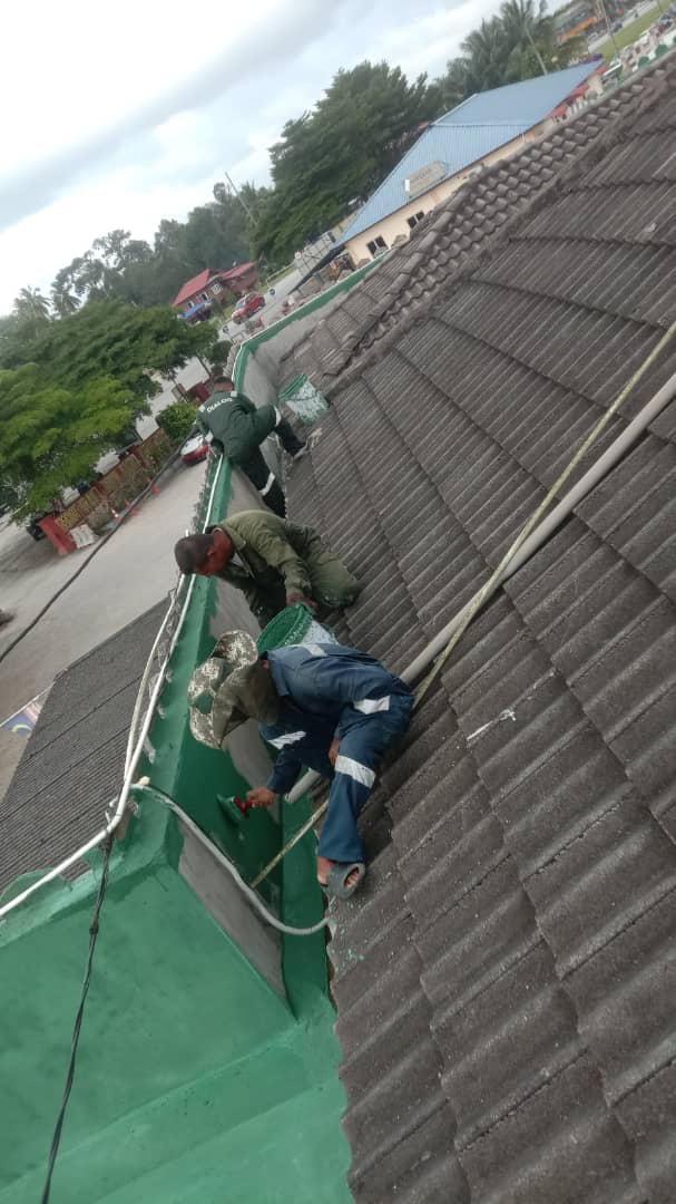 Misi Waterproofing di Masjid Binjai, Kemaman.