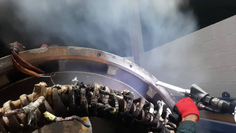 Aktiviti Semalam 4 Feb 2025 di Paka: Dry Ice Blasting untuk Coil Generator