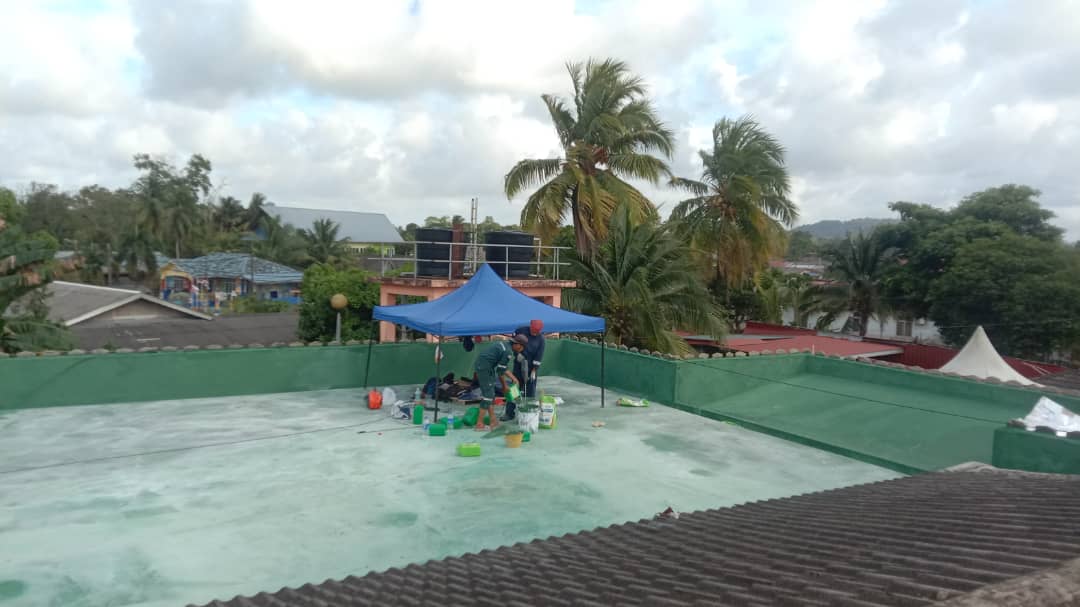 Misi Waterproofing di Masjid Binjai, Kemaman.