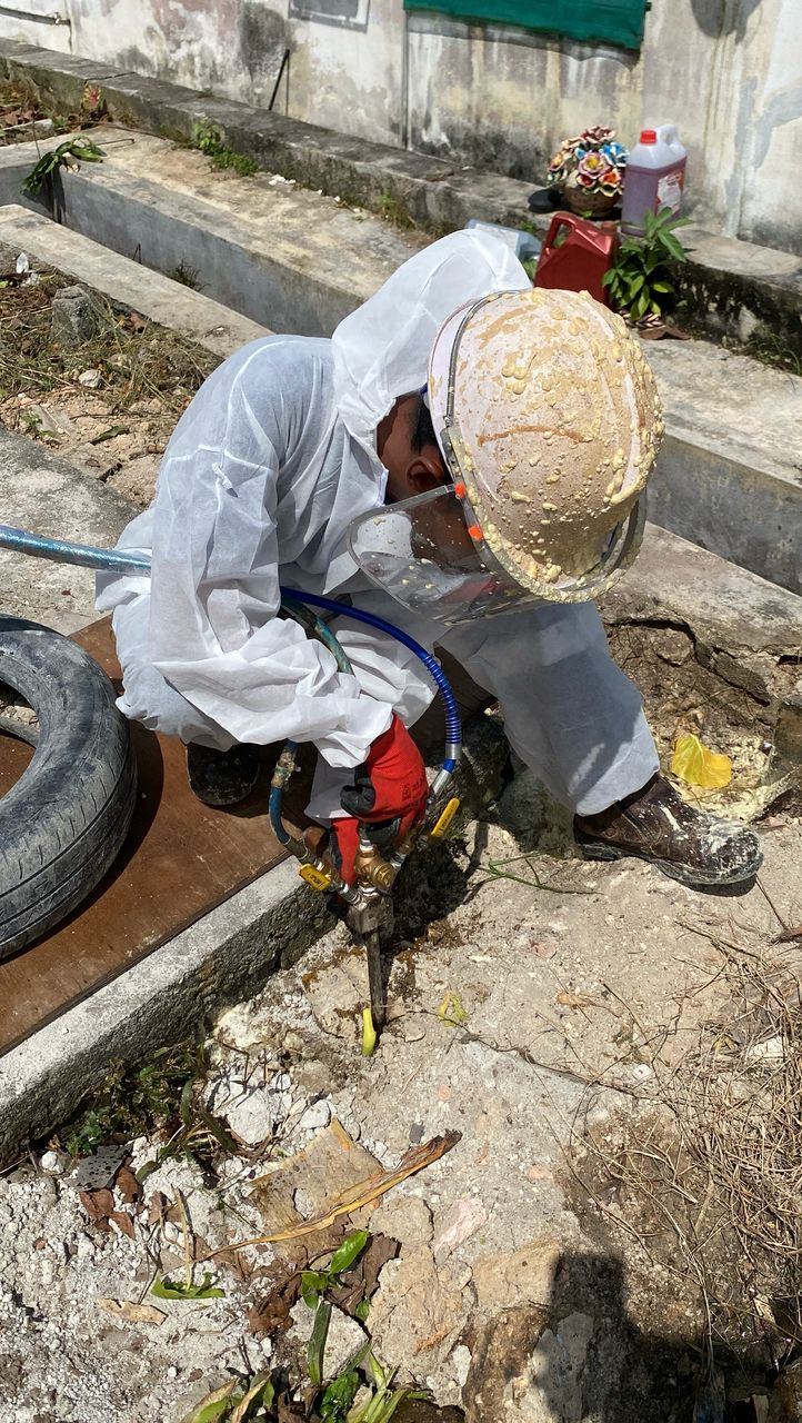 Image for Update job for PU injection, structural repair, and plumbing site Gombak.