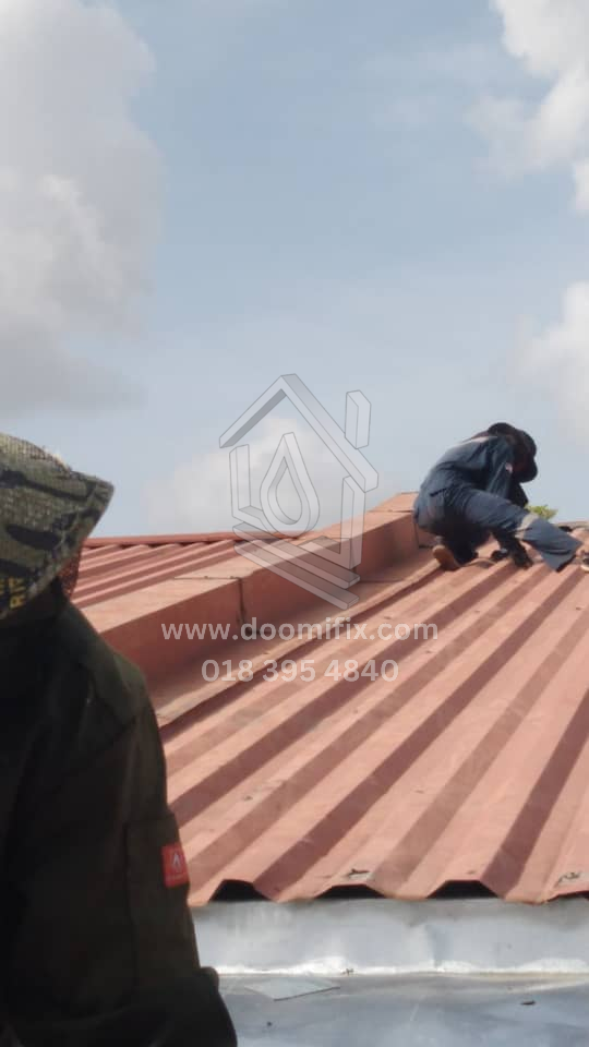 Roofing dan Waterproofing Area Dungun dan Kerteh: Alhamdulillah..Siap Hari Ini!