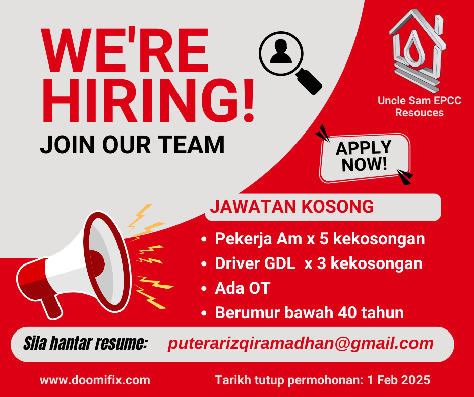 Image for 8 Jawatan Kosong Uncle Sam EPCC Resources